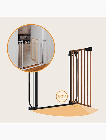 Cancelletto di sicurezza per bambini LIONELO Truus Slim - 75-105 cm - Montaggio a pressione - Non ri