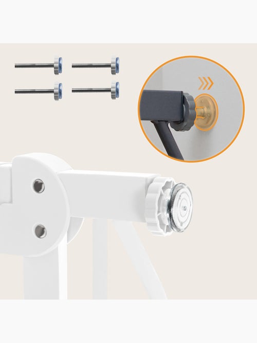 Cancelletto di sicurezza per bambini LIONELO Truus Slim LED - 75-105 cm - Montaggio a pressione - Kiabi