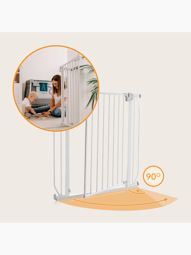 Cancelletto di sicurezza per bambini LIONELO Truus Slim LED - 75-105 cm - Montaggio a pressione Grigio grigio - Kiabi