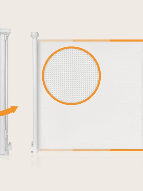 Cancelletto di sicurezza retrattile - LIONELO Thea - 85 x 140 cm - Senza soglia - Kiabi Cancelletto di sicurezza retrattile - LIONELO Thea - 85 x 140 cm - Senza soglia - Kiabi