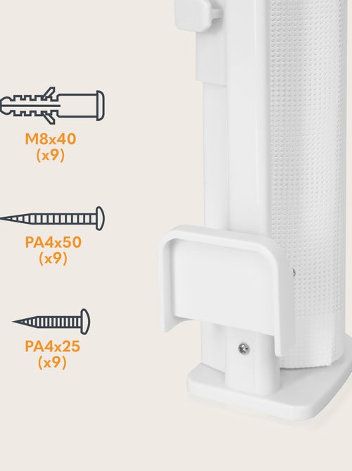 Cancelletto di sicurezza retrattile - LIONELO Thea - 85 x 140 cm - Senza soglia - Kiabi Cancelletto di sicurezza retrattile - LIONELO Thea - 85 x 140 cm - Senza soglia - Kiabi