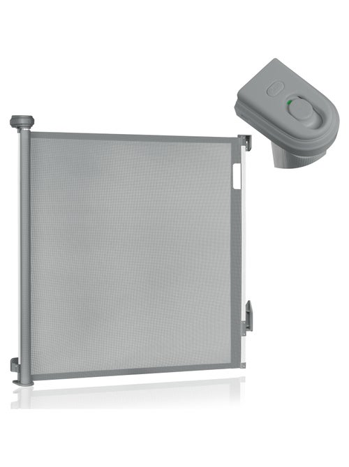 Cancelletto di sicurezza retrattile - LIONELO Thea - 85 x 145 cm - Senza soglia - Grigio - Kiabi Cancelletto di sicurezza retrattile - LIONELO Thea - 85 x 145 cm - Senza soglia - Grigio - Kiabi