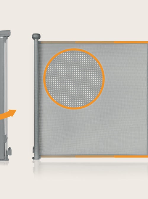 Cancelletto di sicurezza retrattile - LIONELO Thea - 85 x 145 cm - Senza soglia - Grigio - Kiabi Cancelletto di sicurezza retrattile - LIONELO Thea - 85 x 145 cm - Senza soglia - Grigio - Kiabi