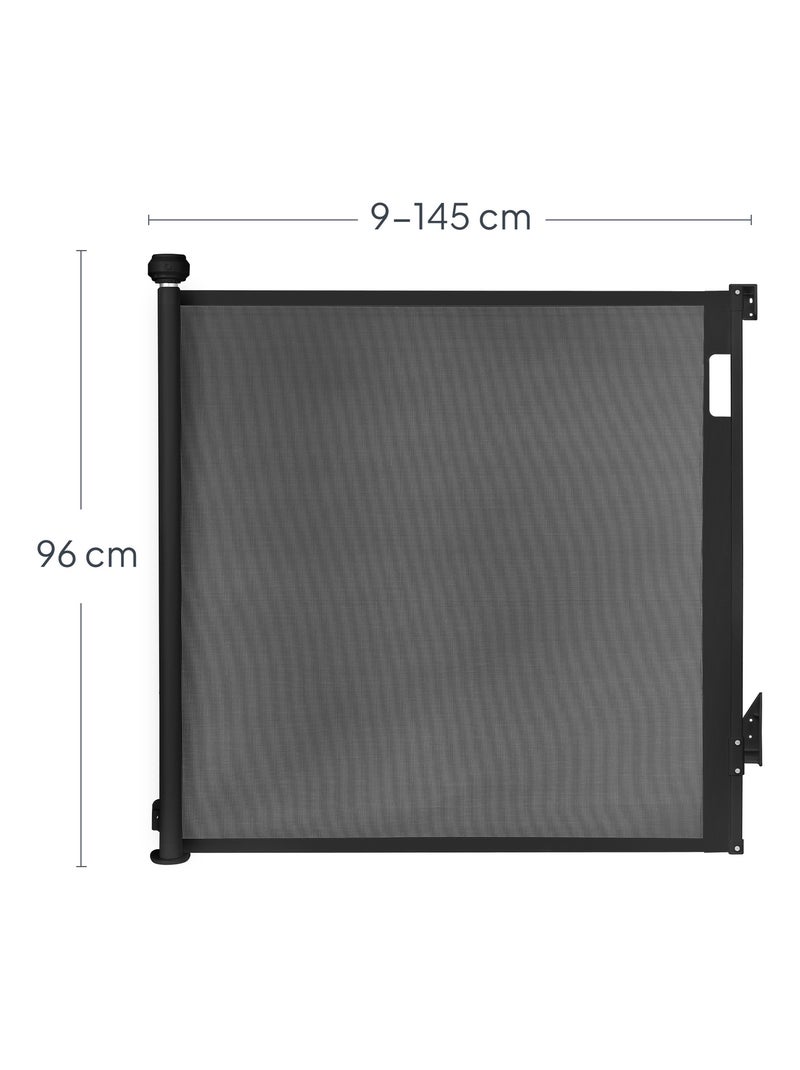 Cancelletto di sicurezza retrattile - LIONELO Thea - 85 x 145 cm - Senza soglia - Nero Nero - Kiabi