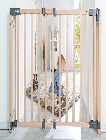 Cancello di sicurezza in legno massello – porticina a chiusura magnetica – "Roba Safety Up