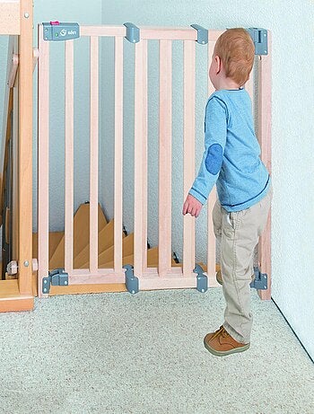 Cancello di sicurezza per scale in legno massello con porticina – "Roba Safety Up
