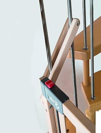 Cancello di sicurezza per scale in legno massello con porticina – "Roba Safety Up