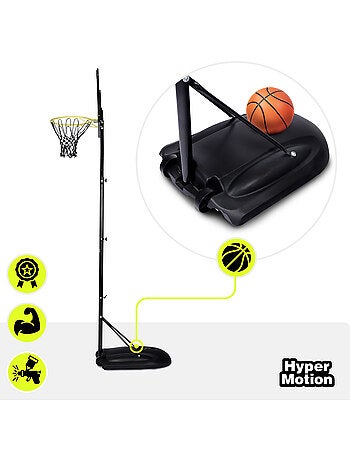 Canestro basket regolabile 160-260 cm autoportante pannello 82x53 HyperMotion