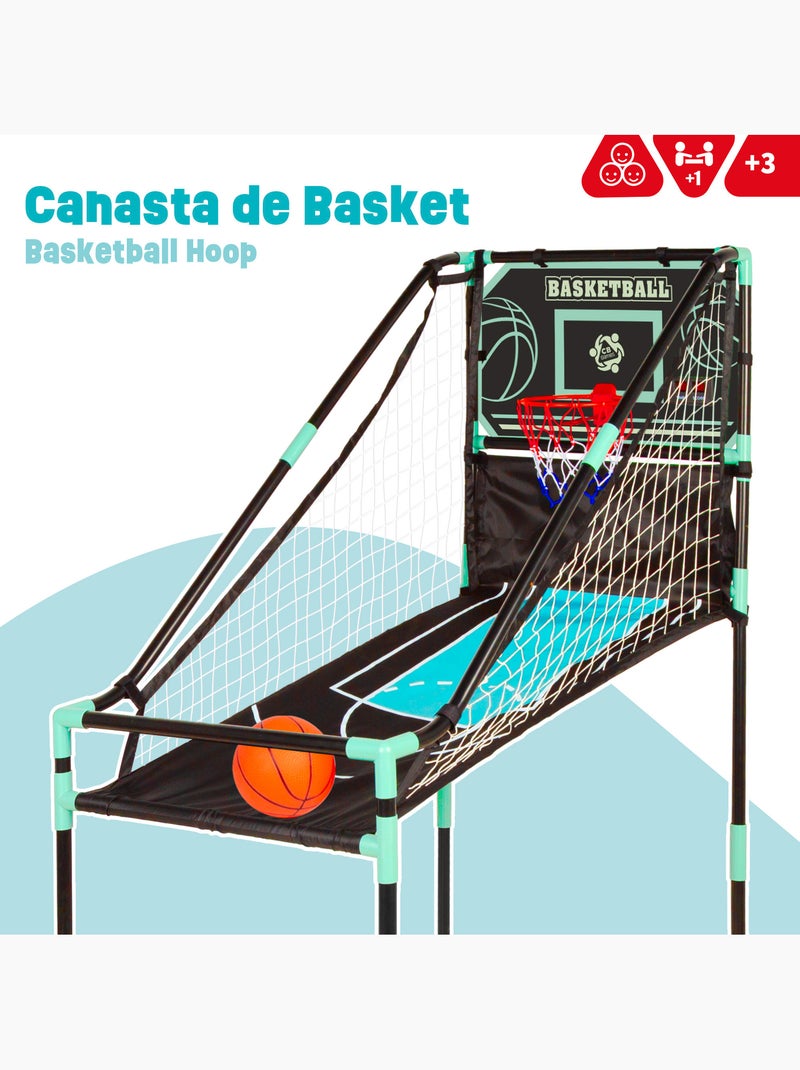 Canestro da basket con telaio di ritorno e tabellone elettronico cb games N/D - Kiabi