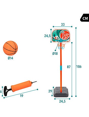 Canestro da basket per bambini cb toys con palla
