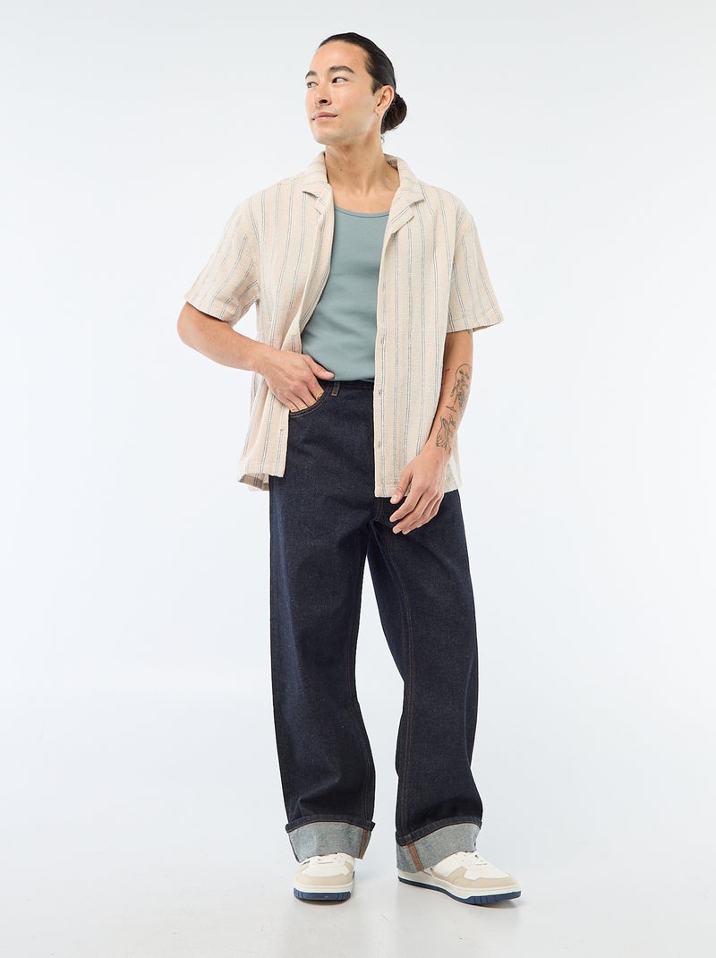 Canotta a coste Blu - Kiabi