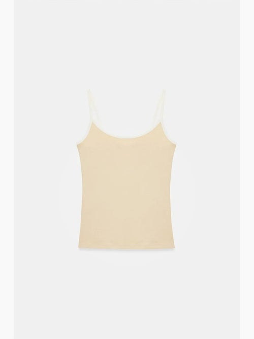 Canotta a coste color block dilvin - Kiabi