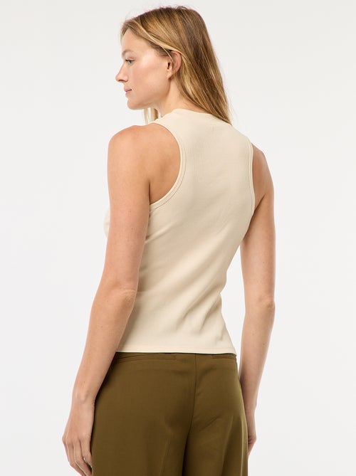 Canotta a coste con giromanica americano - Kiabi