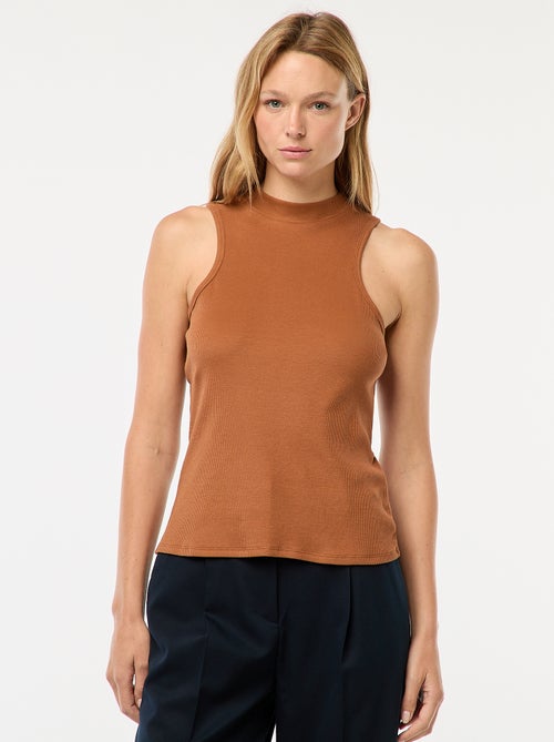 Canotta a coste con giromanica americano - Kiabi