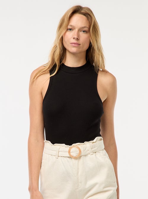 Canotta a coste con giromanica americano - Kiabi