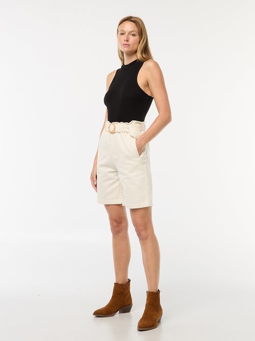 Canotta a coste con giromanica americano - Kiabi