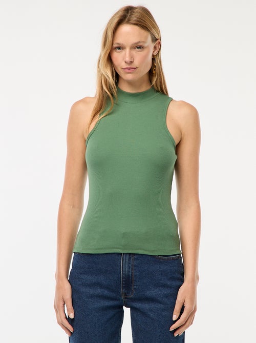 Canotta a coste con giromanica americano - Kiabi