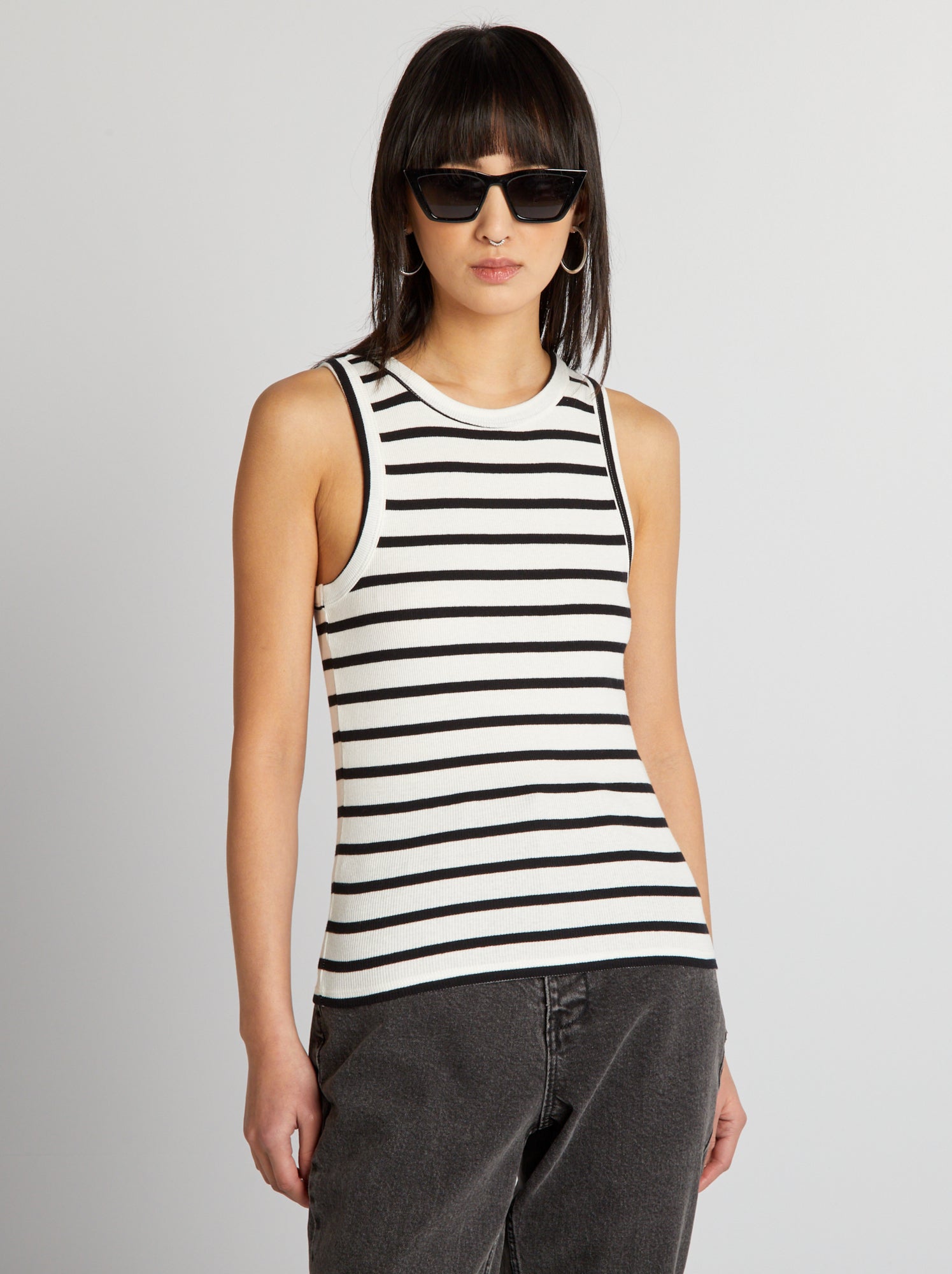 Maglia Smanicata In Crêpe Lurex - Skyway - Foto 9