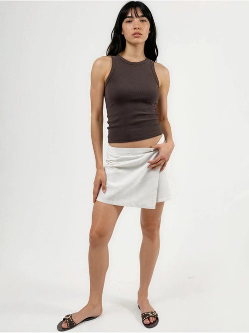 Canotta a coste in misto cotone busem - Kiabi Canotta a coste in misto cotone busem - Kiabi