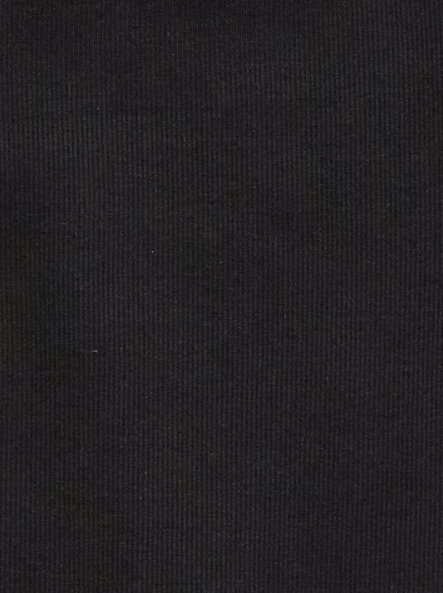 Canotta a costine con scollo rotondo - Kiabi