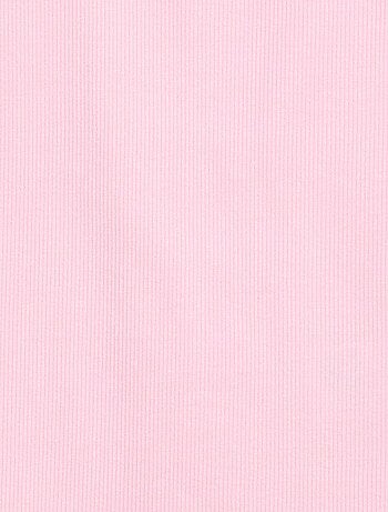 Canotta a costine con scollo rotondo