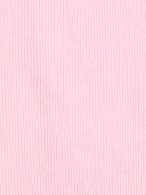 Canotta a costine con scollo rotondo - Kiabi