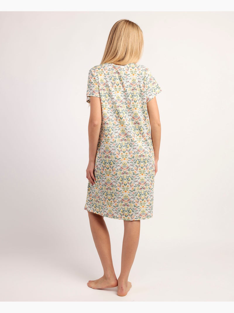 Canotta a maniche corte da donna ADMAS GARDEN Yellow Garden Blu Giallo - Kiabi