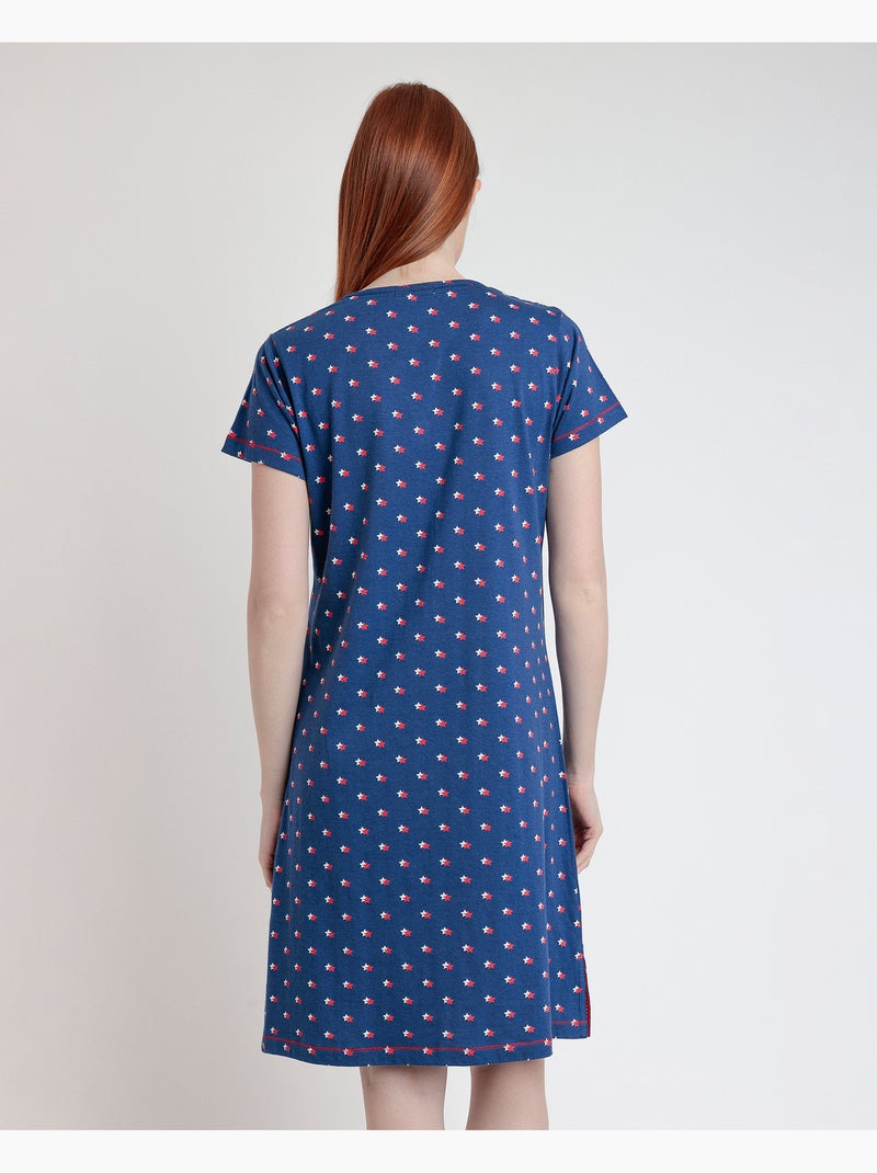 Canotta a maniche corte Stares Dreams da donna ADMAS Blu marino - Kiabi