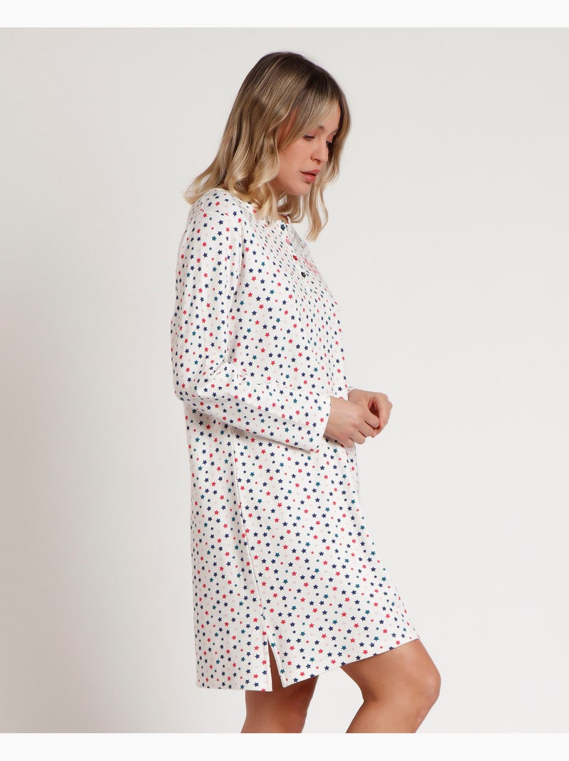 Canotta a maniche lunghe con patta a stella da donna ADMAS Multicolore - Kiabi