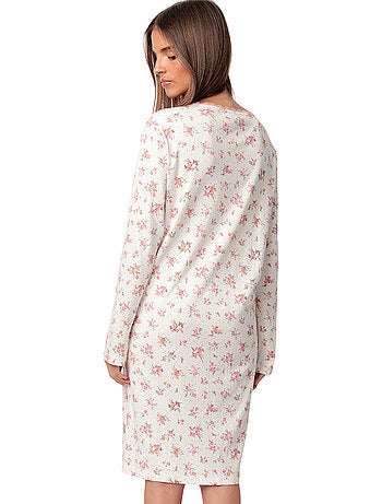 Canotta a maniche lunghe con pois e fiori ADMAS CLASSIC da donna