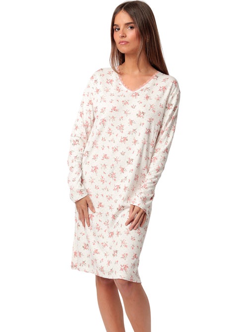 Canotta a maniche lunghe con pois e fiori ADMAS CLASSIC da donna - Kiabi Canotta a maniche lunghe con pois e fiori ADMAS CLASSIC da donna - Kiabi