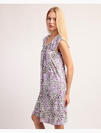 Canotta a maniche lunghe con stampa animalier rosa da donna ADMAS GARDEN