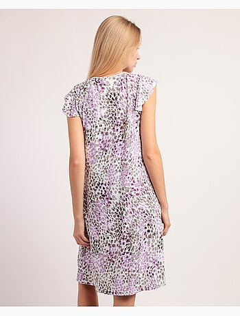 Canotta a maniche lunghe con stampa animalier rosa da donna ADMAS GARDEN