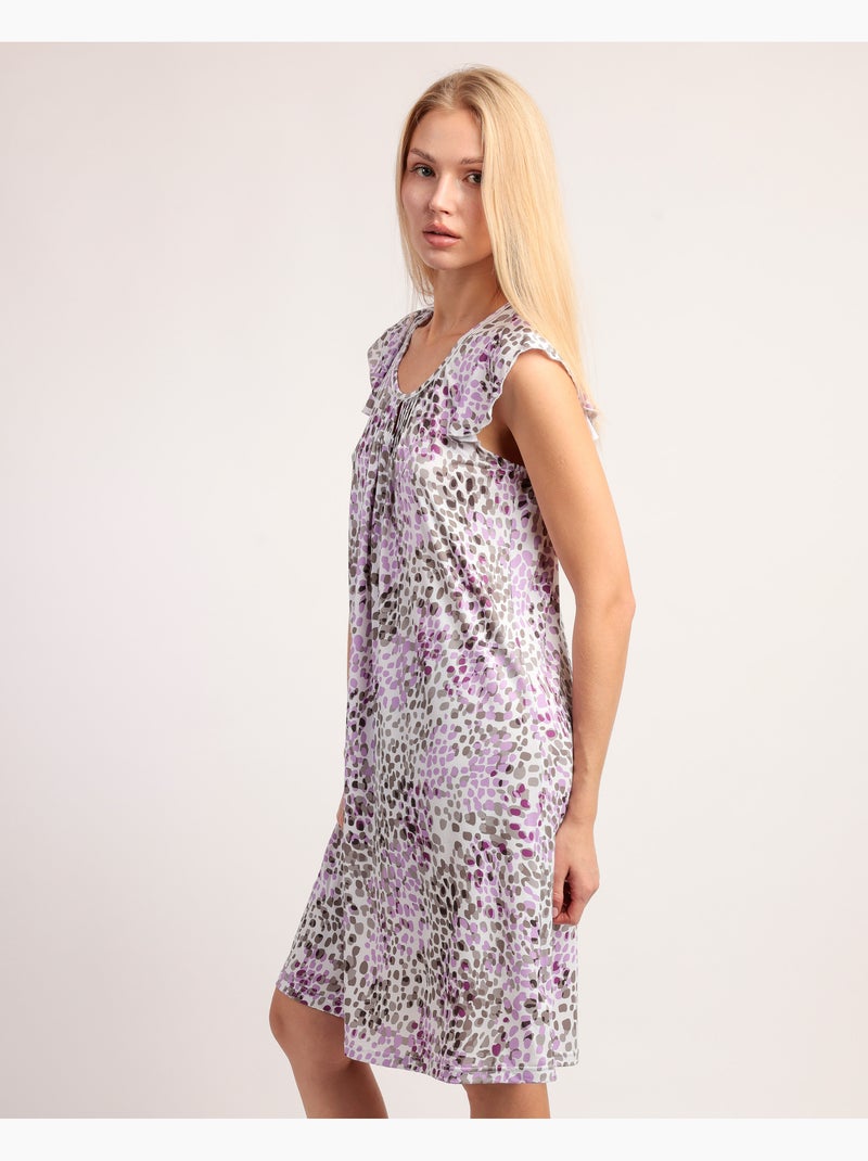 Canotta a maniche lunghe con stampa animalier rosa da donna ADMAS GARDEN Nero/Pelle - Kiabi