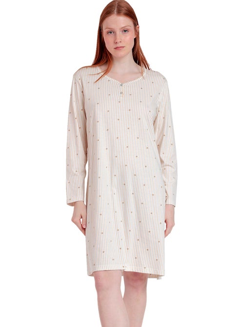 Canotta a maniche lunghe con stelle e strisce da donna ADMAS CLASSIC - Kiabi Canotta a maniche lunghe con stelle e strisce da donna ADMAS CLASSIC - Kiabi