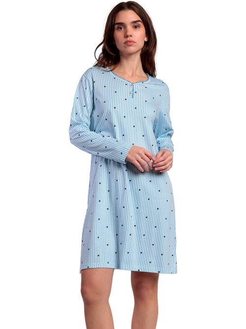 Canotta a maniche lunghe con stelle e strisce da donna ADMAS CLASSIC - Kiabi Canotta a maniche lunghe con stelle e strisce da donna ADMAS CLASSIC - Kiabi