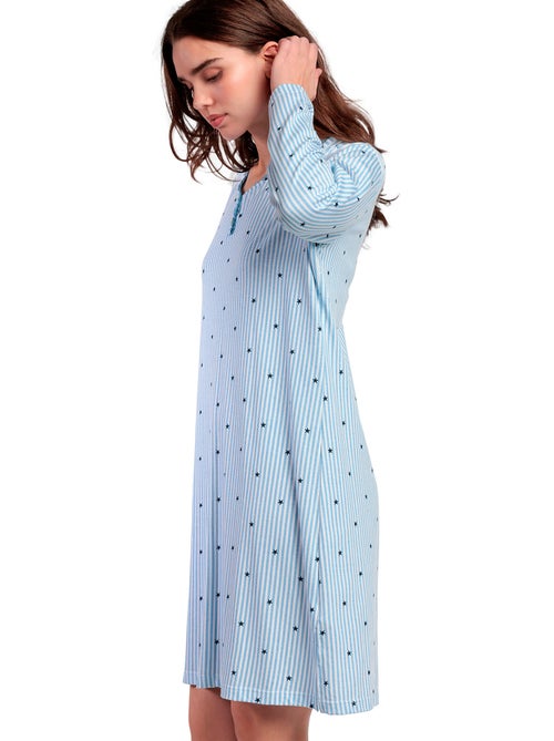 Canotta a maniche lunghe con stelle e strisce da donna ADMAS CLASSIC - Kiabi Canotta a maniche lunghe con stelle e strisce da donna ADMAS CLASSIC - Kiabi