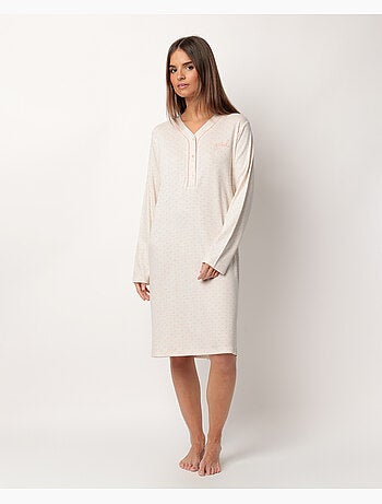 Canotta a maniche lunghe da donna ADMAS CLASSIC con pois e fiori