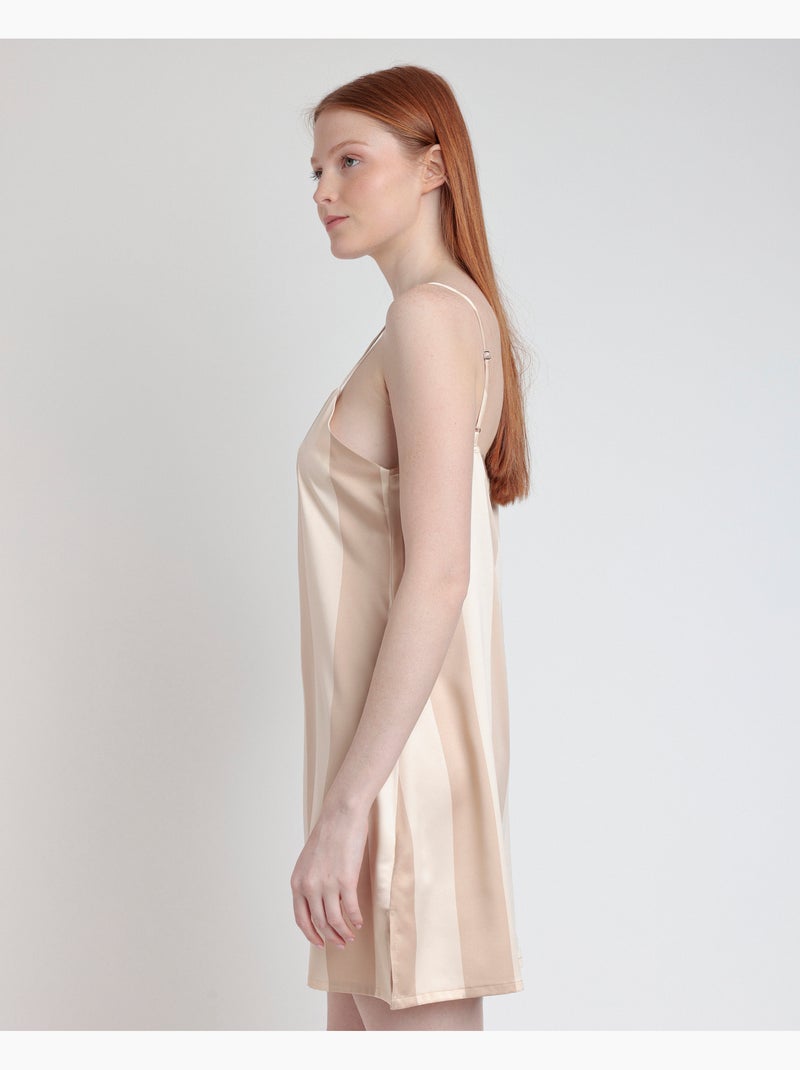Canotta a righe di lusso da donna ADMAS CLASSIC Oro - Kiabi
