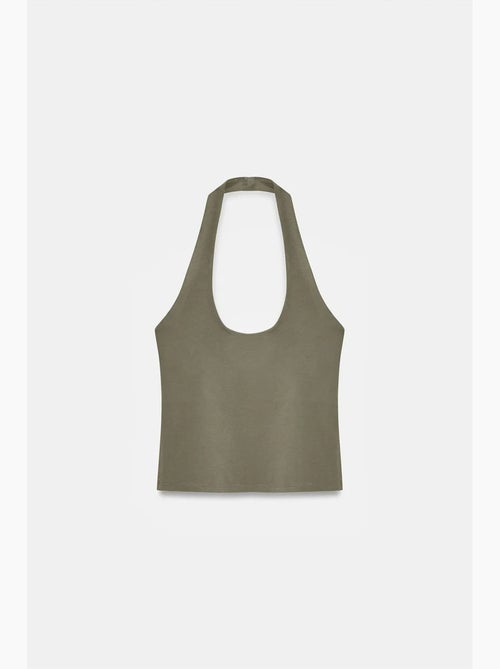 Canotta aderente halter con cut-out dilvin - Kiabi Canotta aderente halter con cut-out dilvin - Kiabi