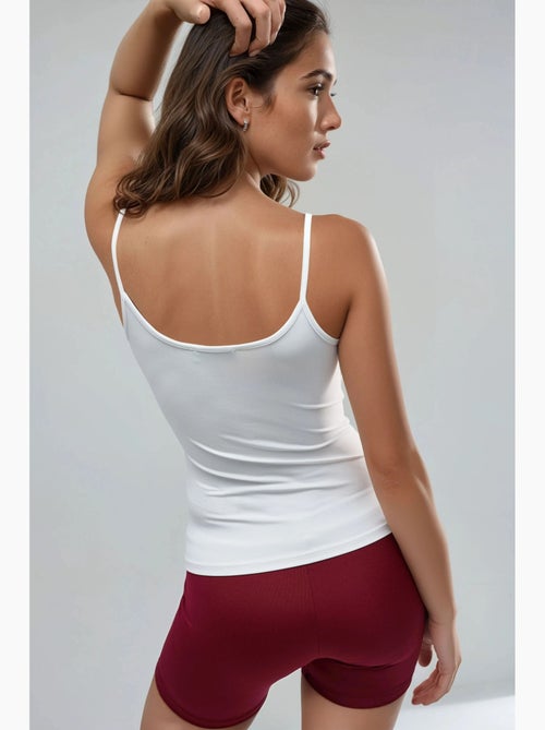 Canotta aderente in maglia con scollo a u busem - Kiabi Canotta aderente in maglia con scollo a u busem - Kiabi