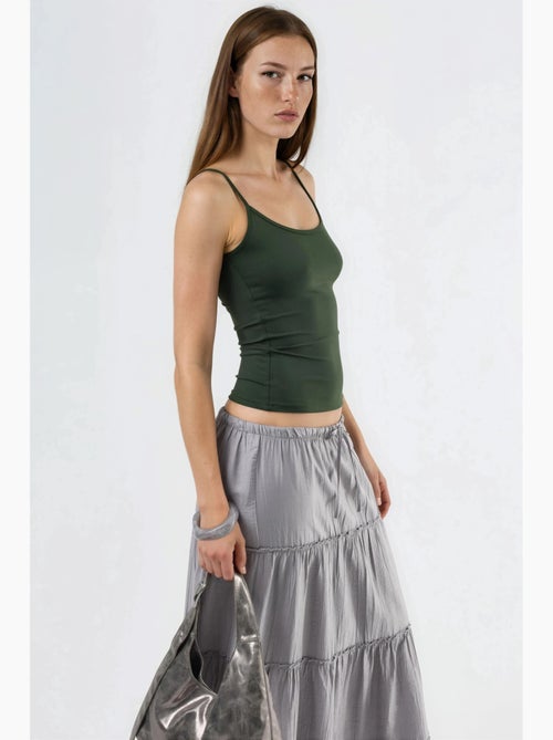 Canotta aderente in maglia con scollo a u busem - Kiabi Canotta aderente in maglia con scollo a u busem - Kiabi