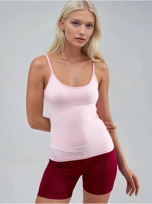Canotta aderente in maglia con scollo a u busem - Kiabi Canotta aderente in maglia con scollo a u busem - Kiabi