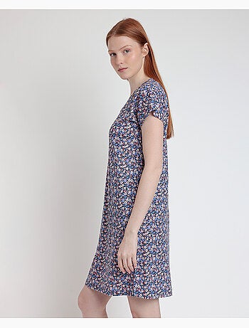 Canotta ADMAS Liberty blu e rosa a maniche corte per donna