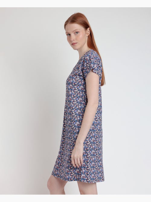 Canotta ADMAS Liberty blu e rosa a maniche corte per donna - Kiabi Canotta ADMAS Liberty blu e rosa a maniche corte per donna - Kiabi