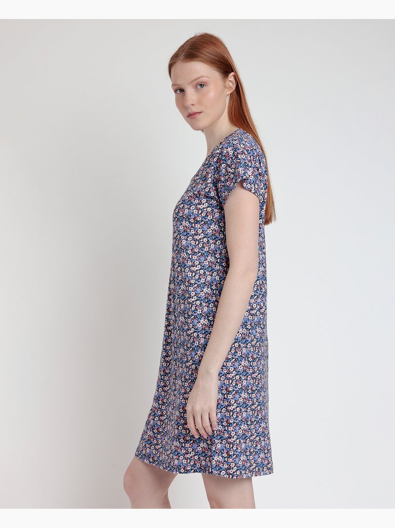 Canotta ADMAS Liberty blu e rosa a maniche corte per donna Blu marino - Kiabi