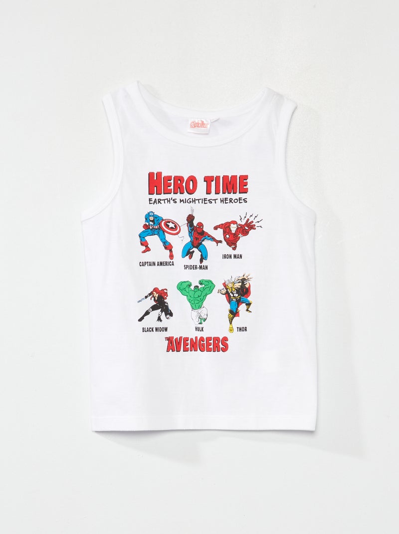 Canotta 'Avengers' 'Marvel' bianco - Kiabi