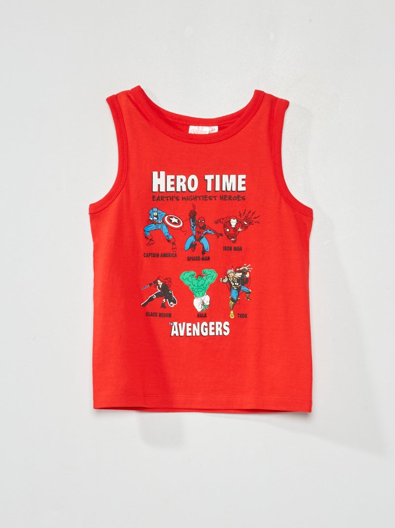 Canotta 'Avengers' 'Marvel' rosso - Kiabi