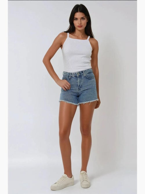 Canotta basic aderente con scollo all'americana hiccup - Kiabi Canotta basic aderente con scollo all'americana hiccup - Kiabi
