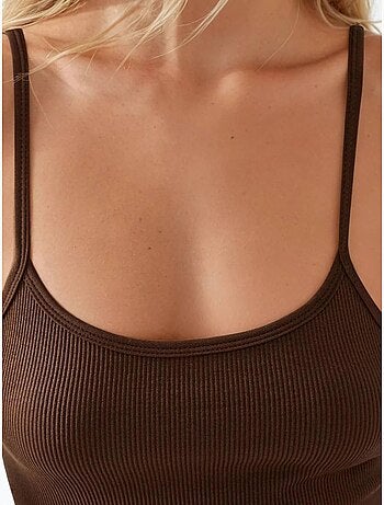 Canotta basic aderente con scollo rotondo hiccup